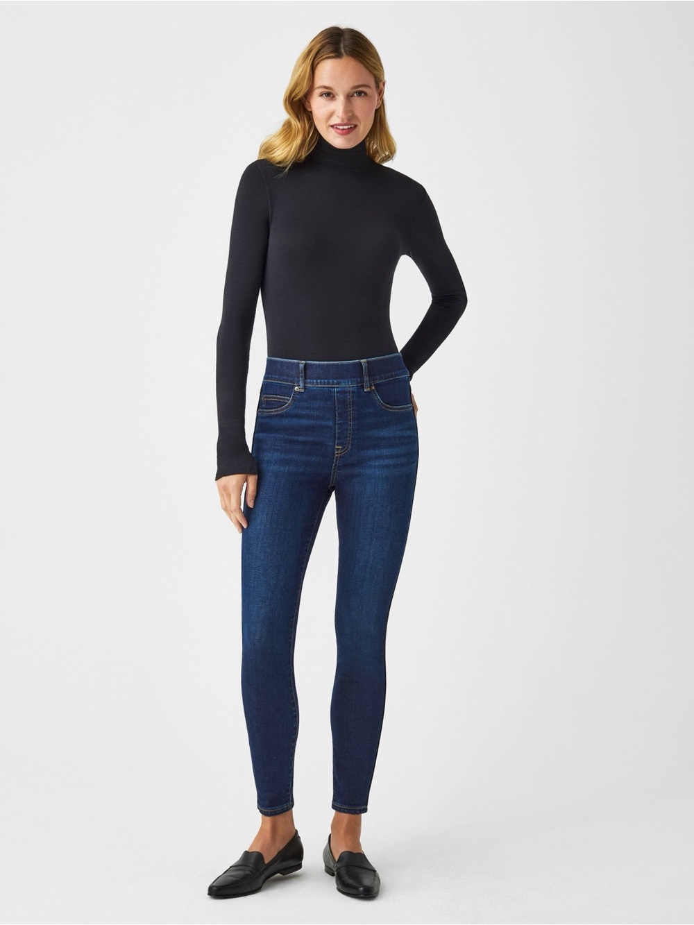 Spanx Midnight Blue Ankle Skinny Jeans